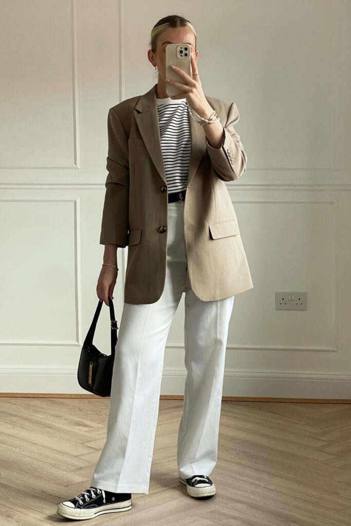 Oversized Blazer and Wide-Leg Pants