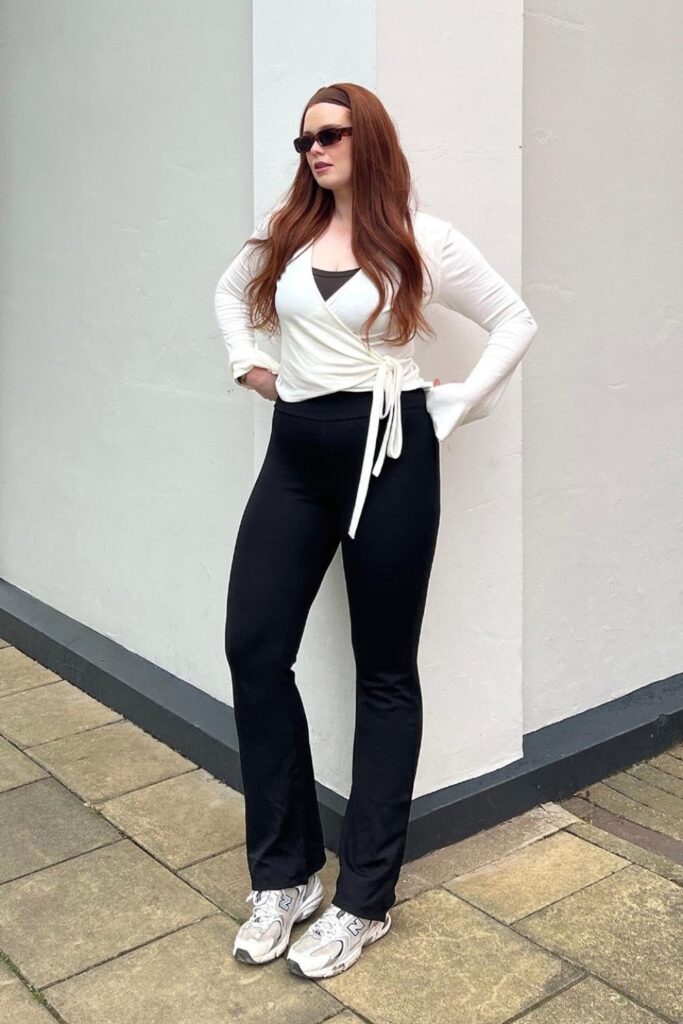 Wrap Style Long Sleeve Top