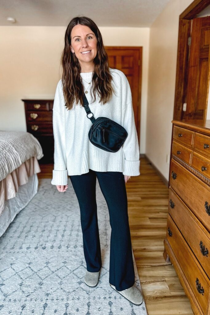 Cream Oversized Knit Sweater