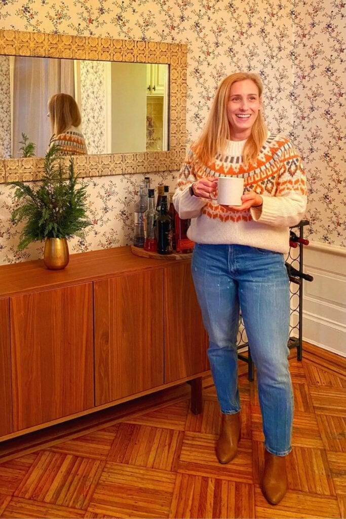 Fair Isle Sweater and Ankle Boots