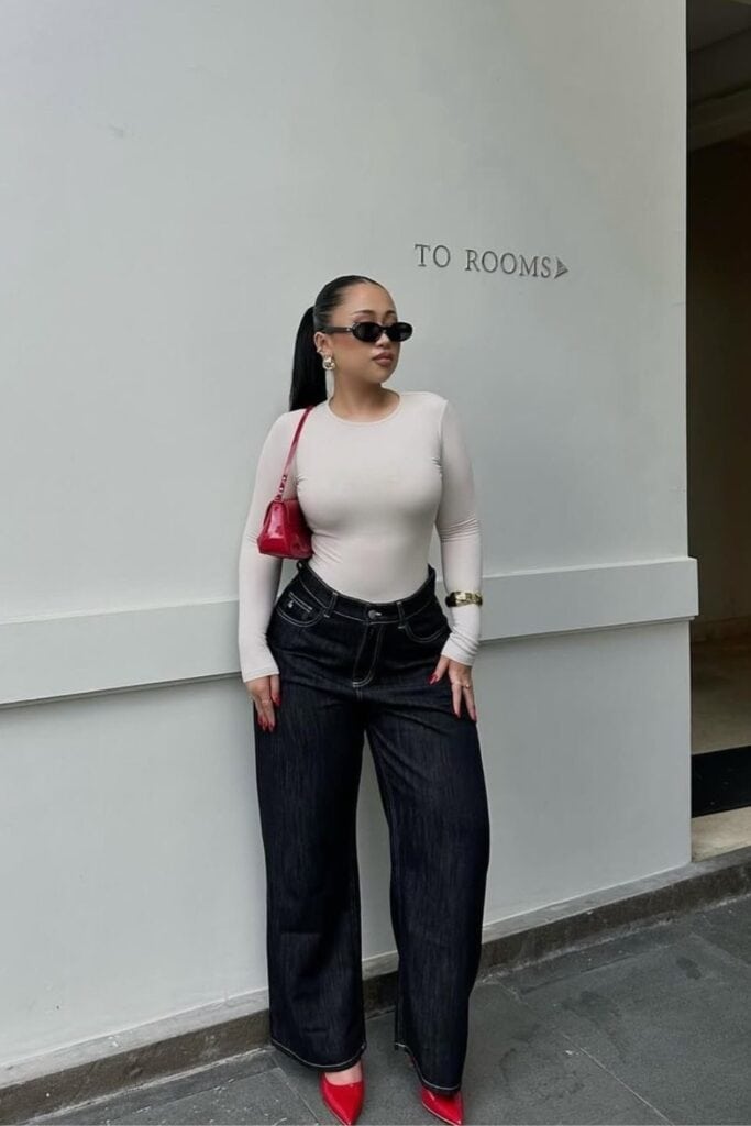 Fitted Long-Sleeve Bodysuit