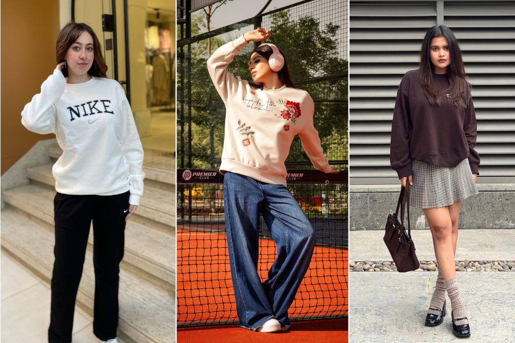 Sweatshirt Outfit Ideas