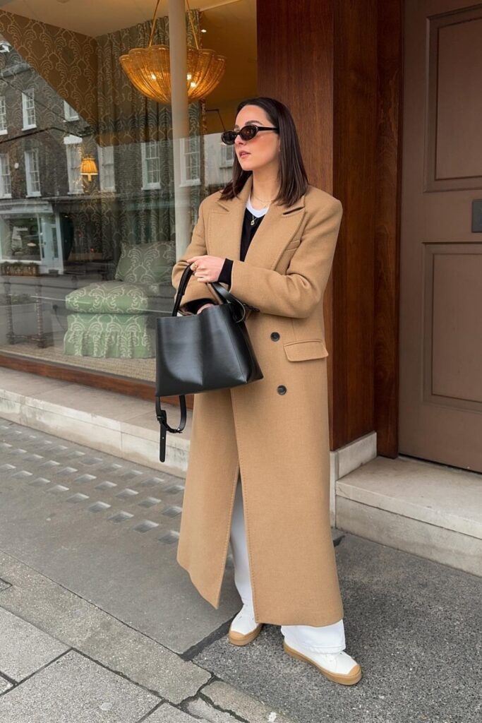 Camel Long Wool Coat