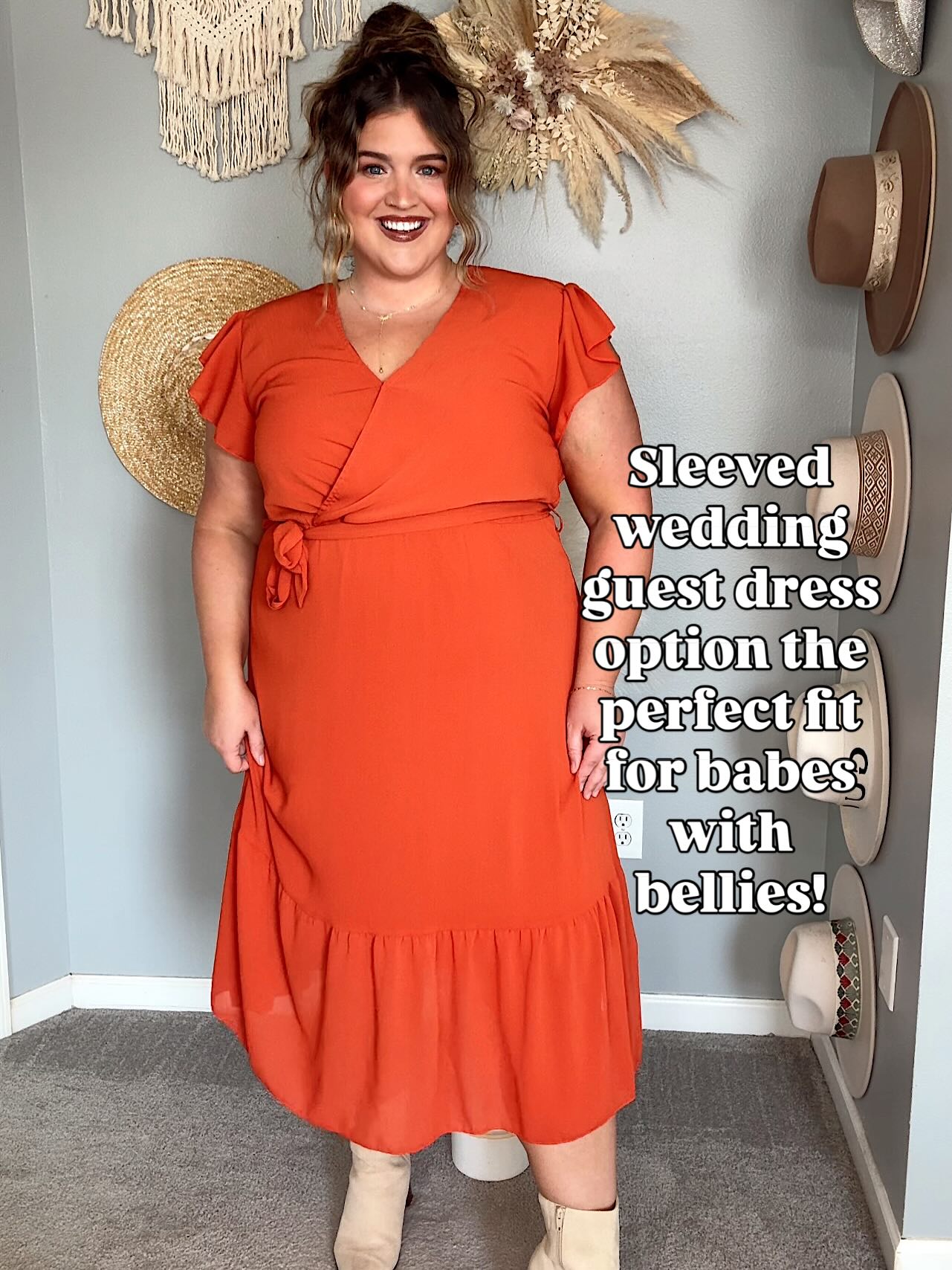 Wrap Dress and Ankle Boots