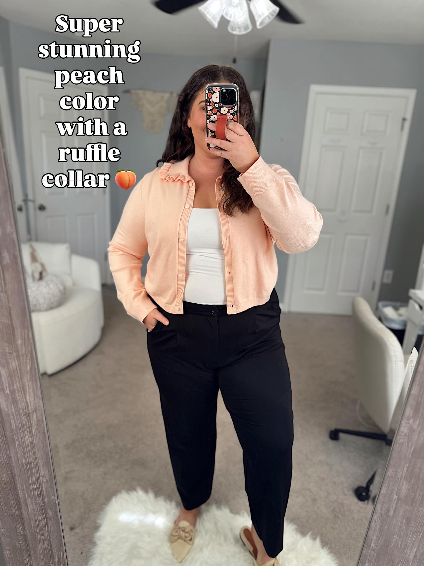 Cropped Cardigan and Tailored Pants