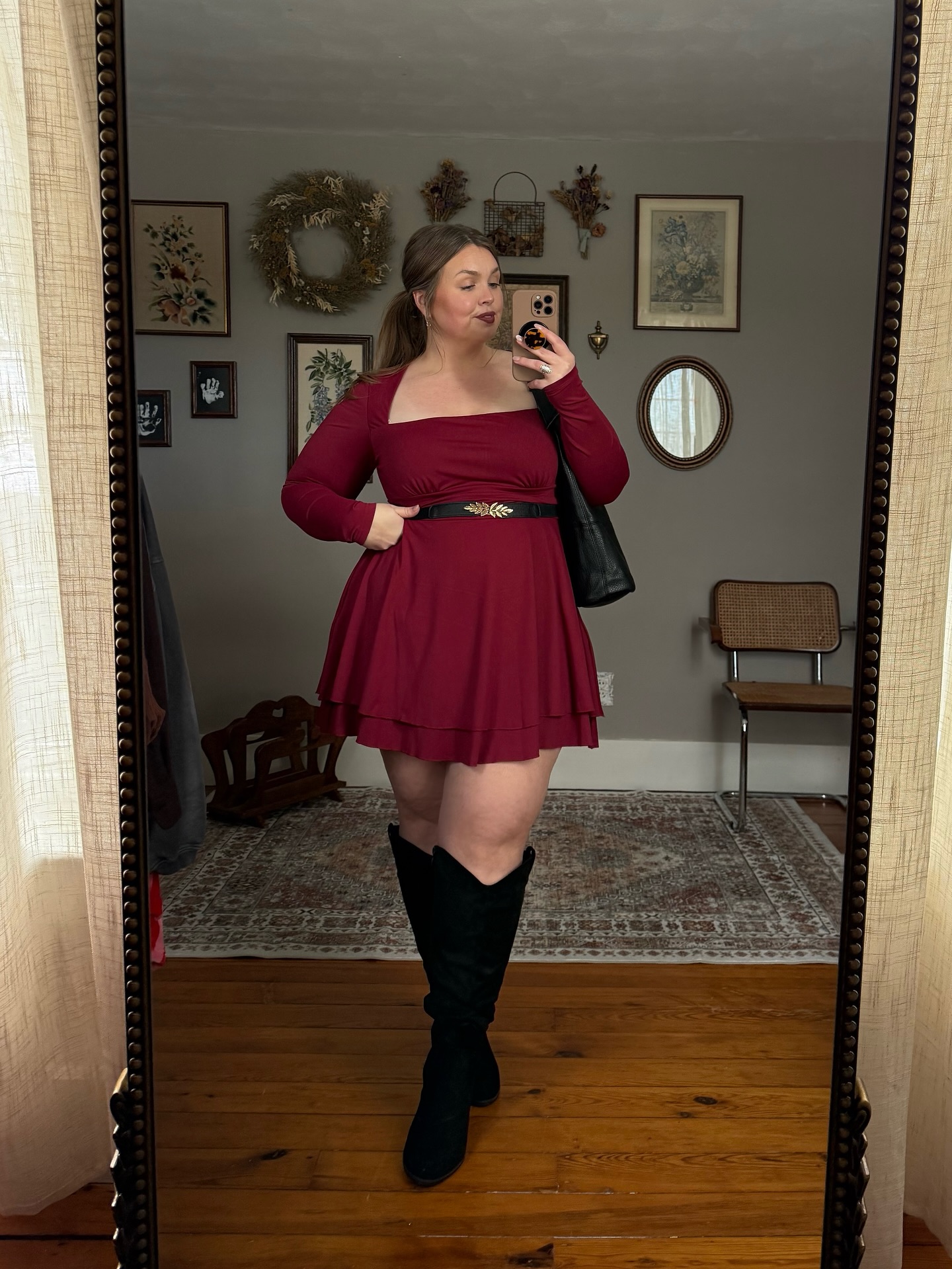 Square-Neck Dress