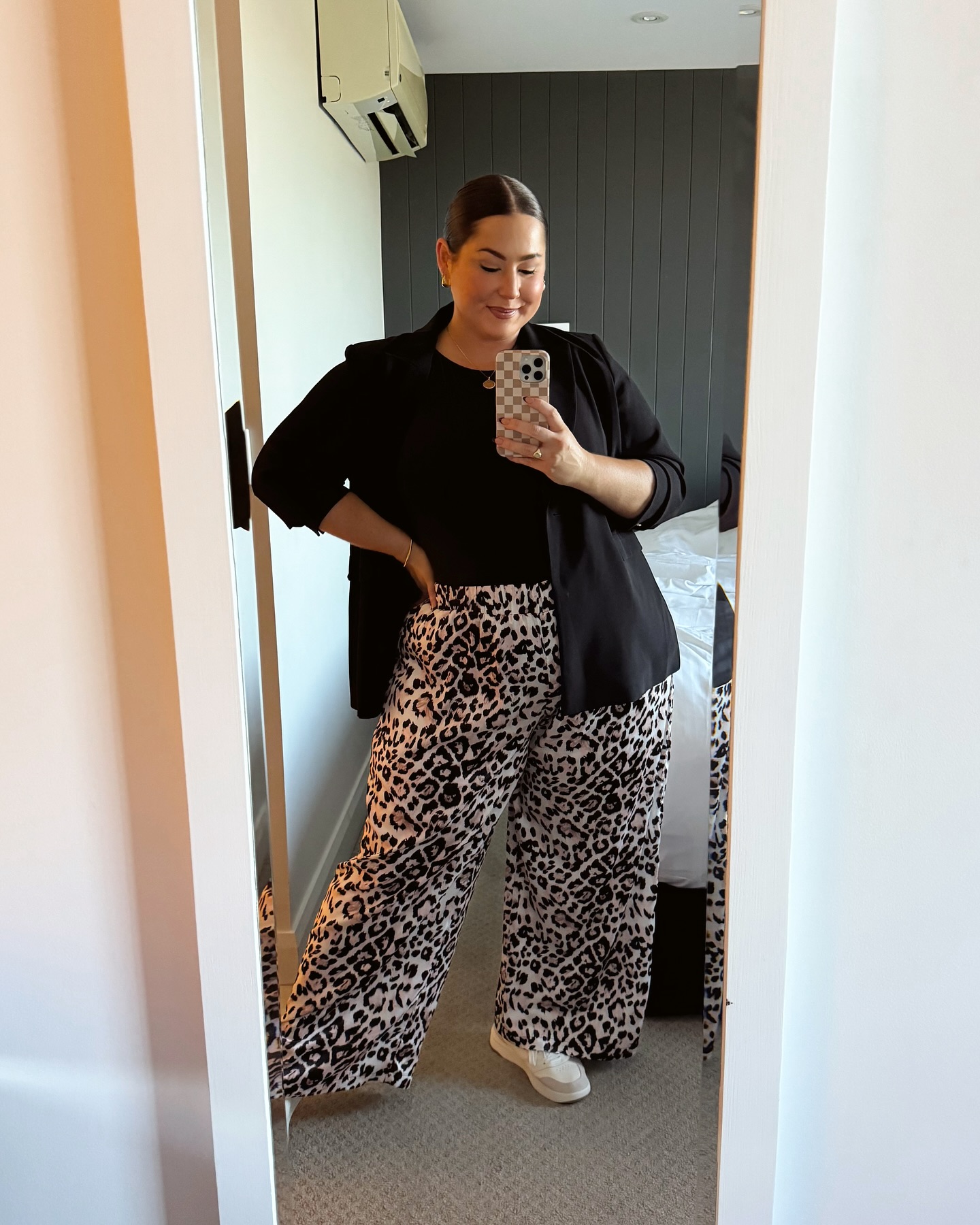 Leopard Pants and a Blazer