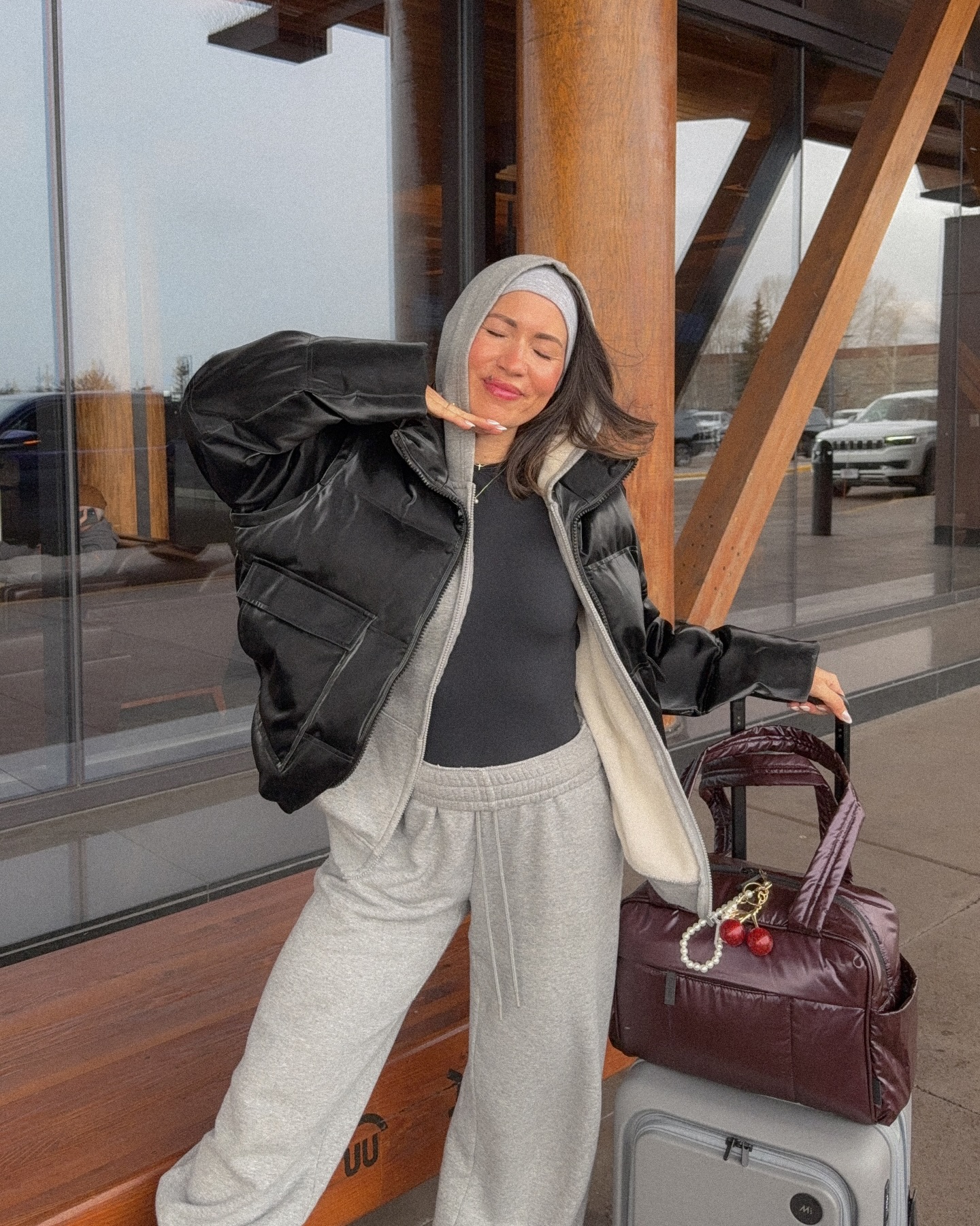 Puffer Jacket and Jogger Pants