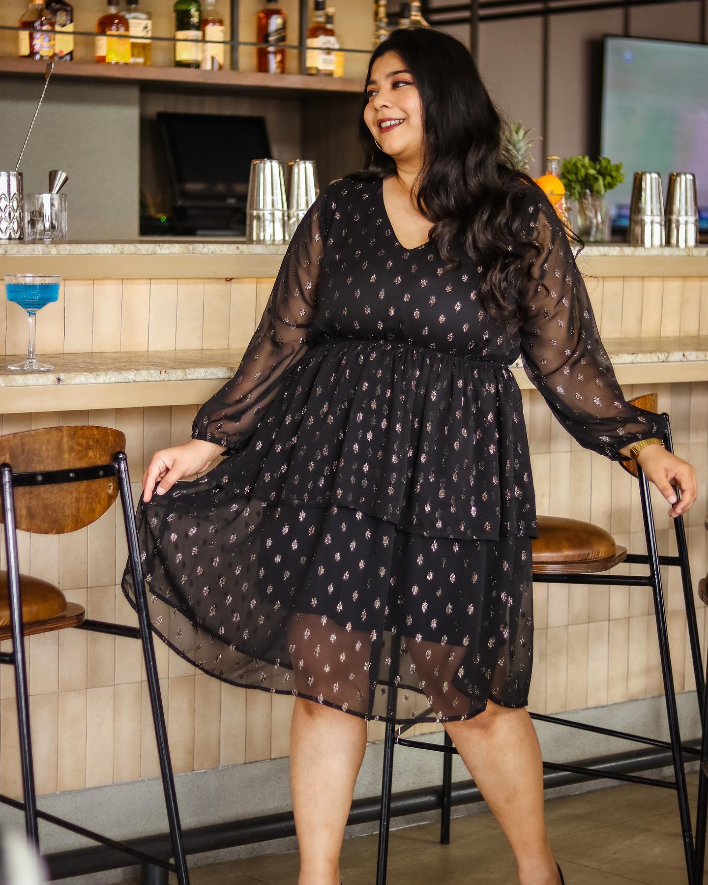 Black Sheer Dress
