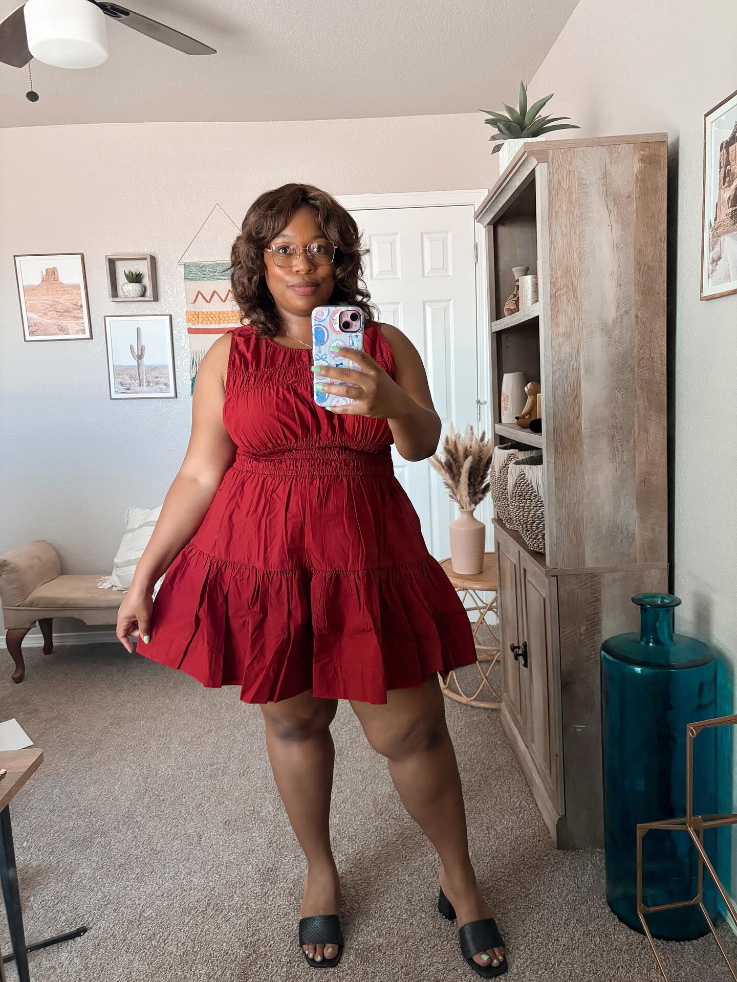Tiered Mini Dress
