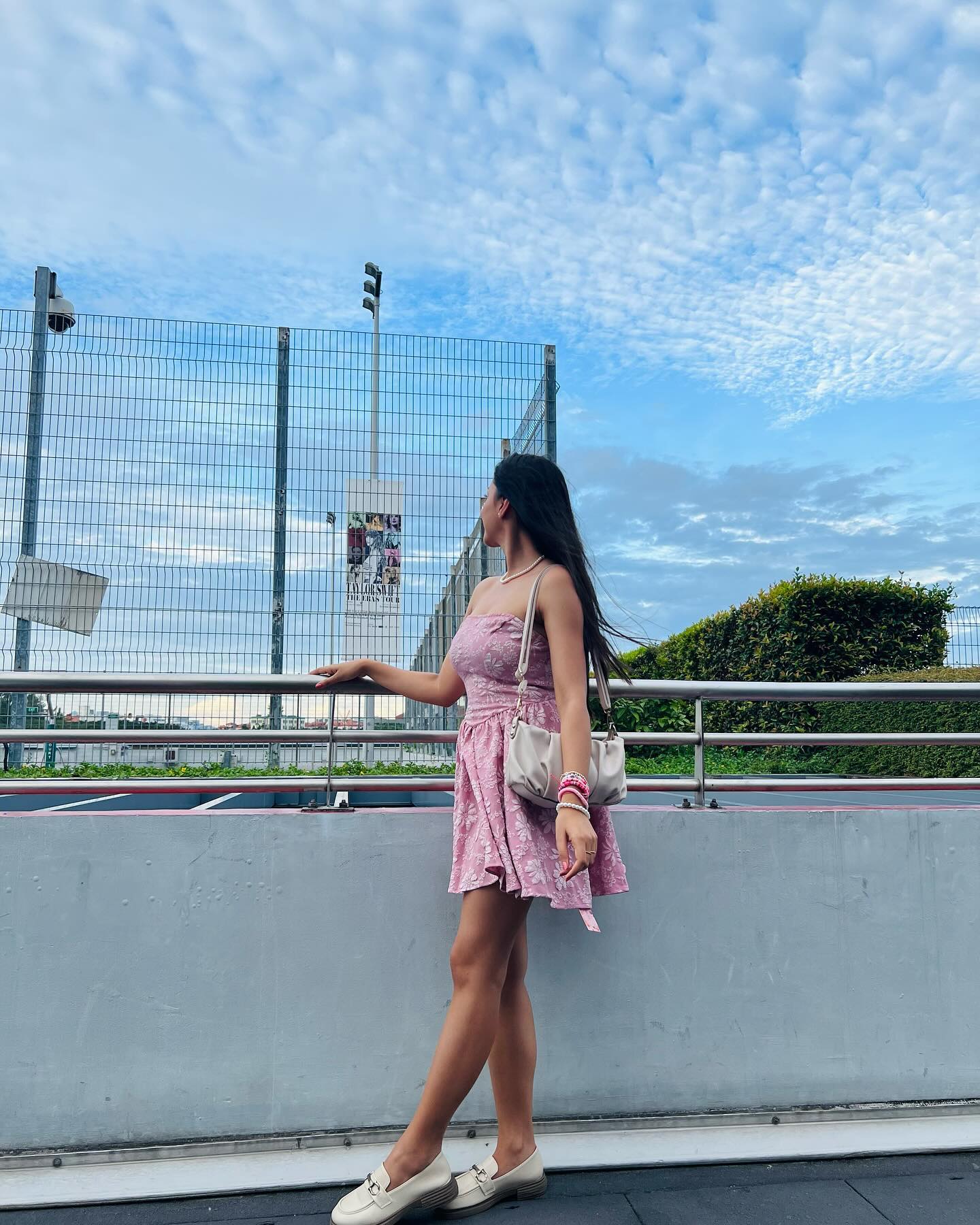 Pink Floral Mini Dress