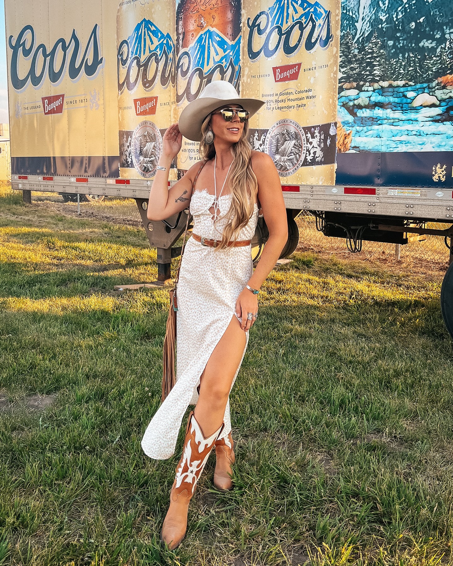 Maxi Dress with High Slit