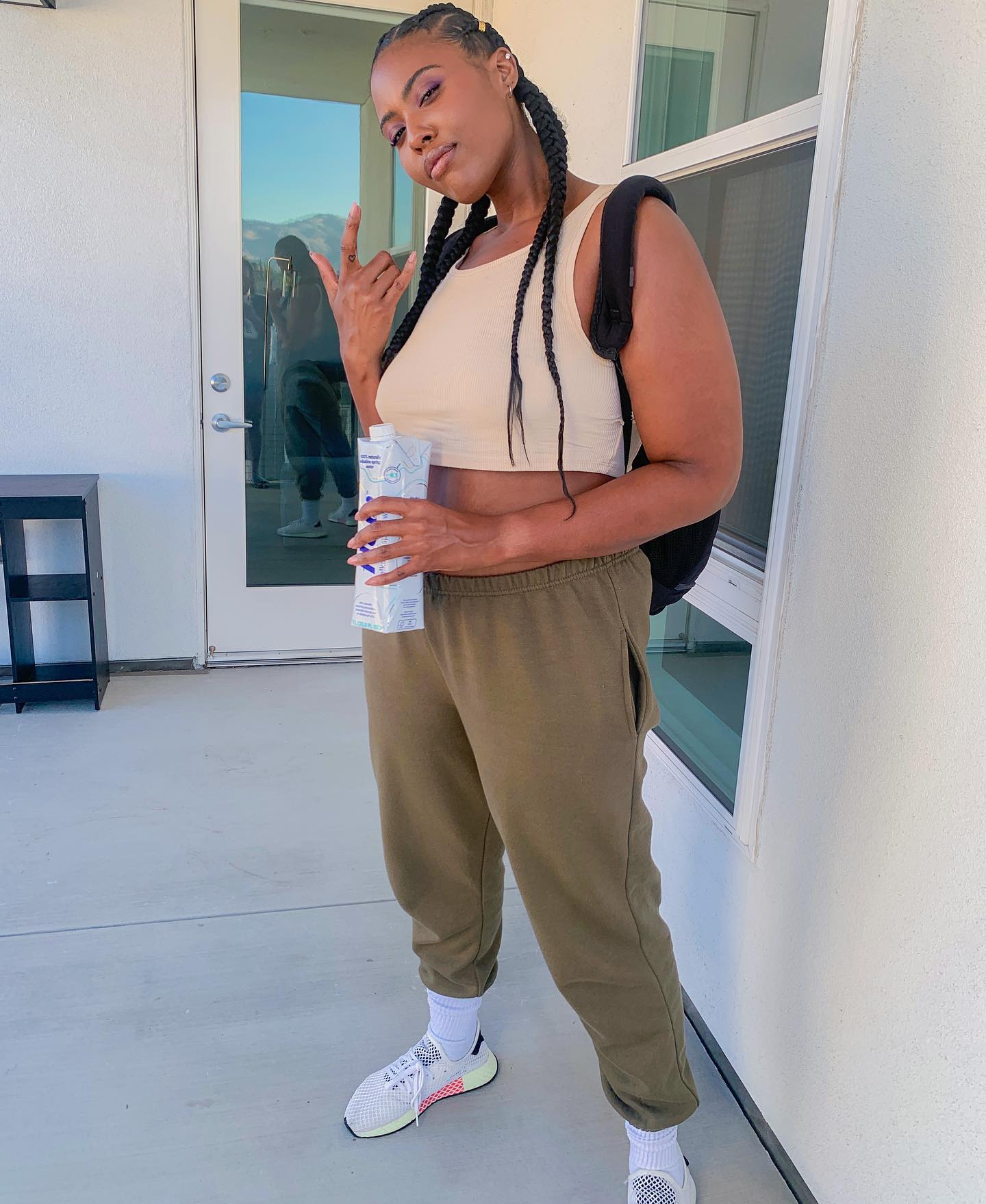 Ribbed Crop Top and Joggers