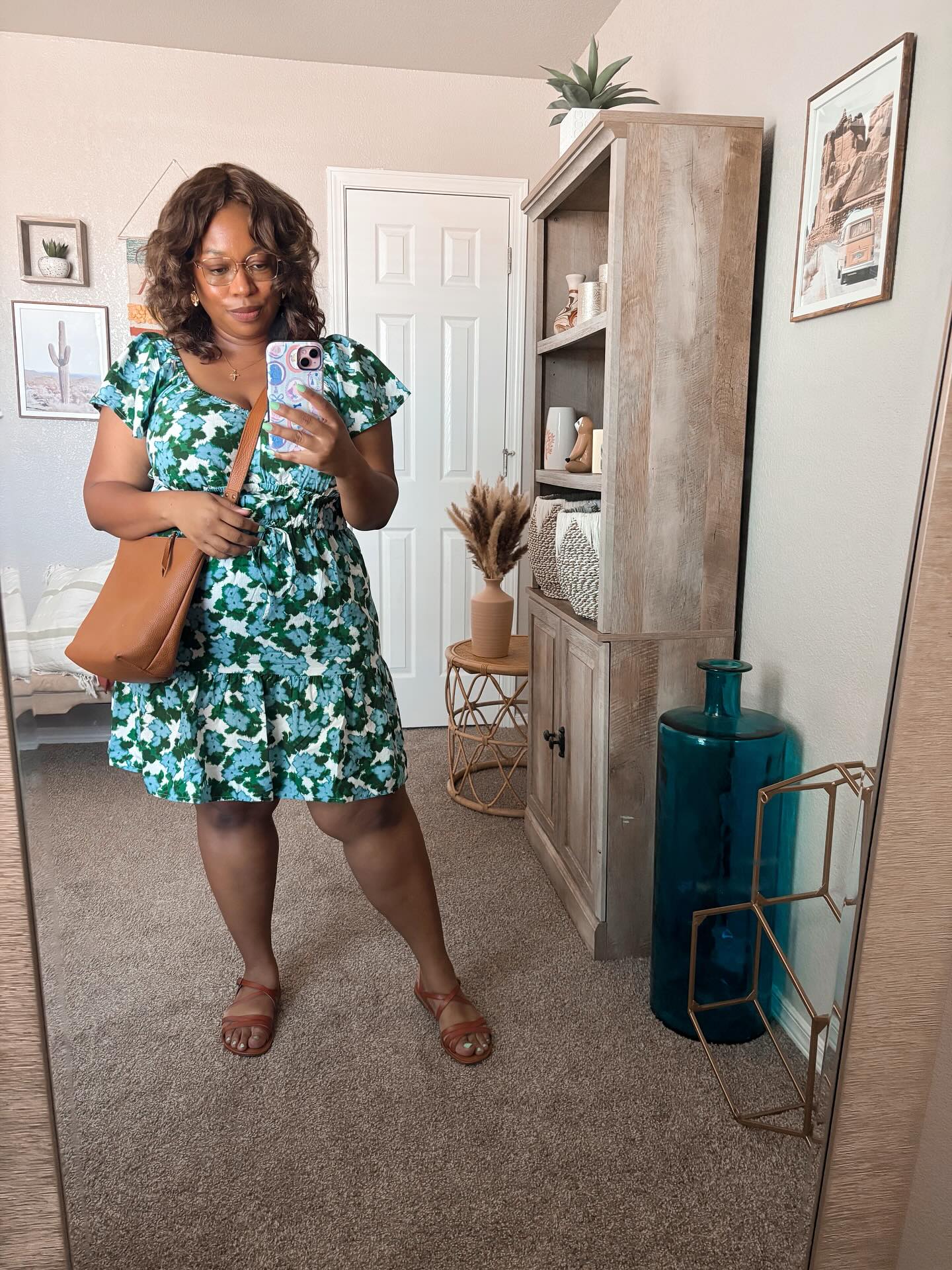 Floral Print Mini Dress