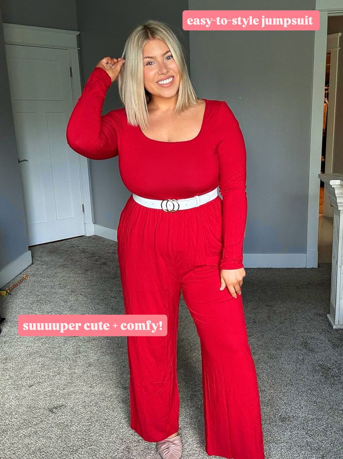 Long-Sleeve Jumpsuit