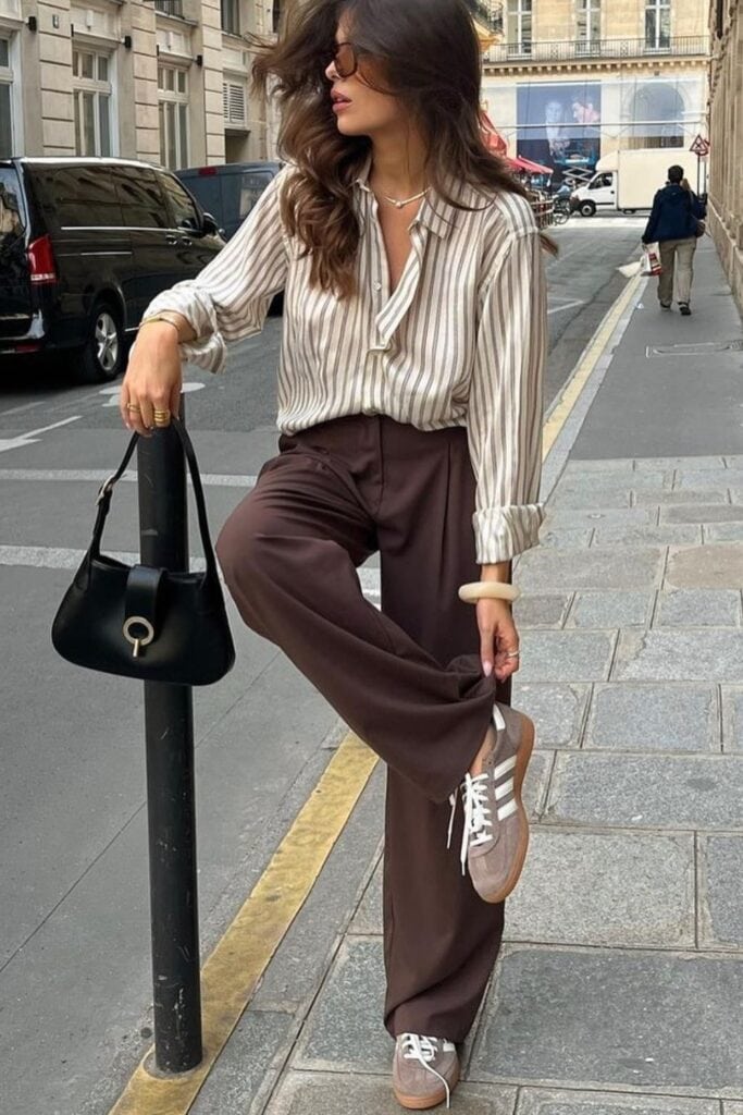 White Striped Shirt