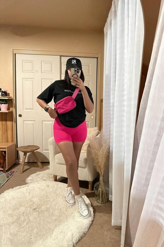 Graphic T-Shirt and Baseball Cap