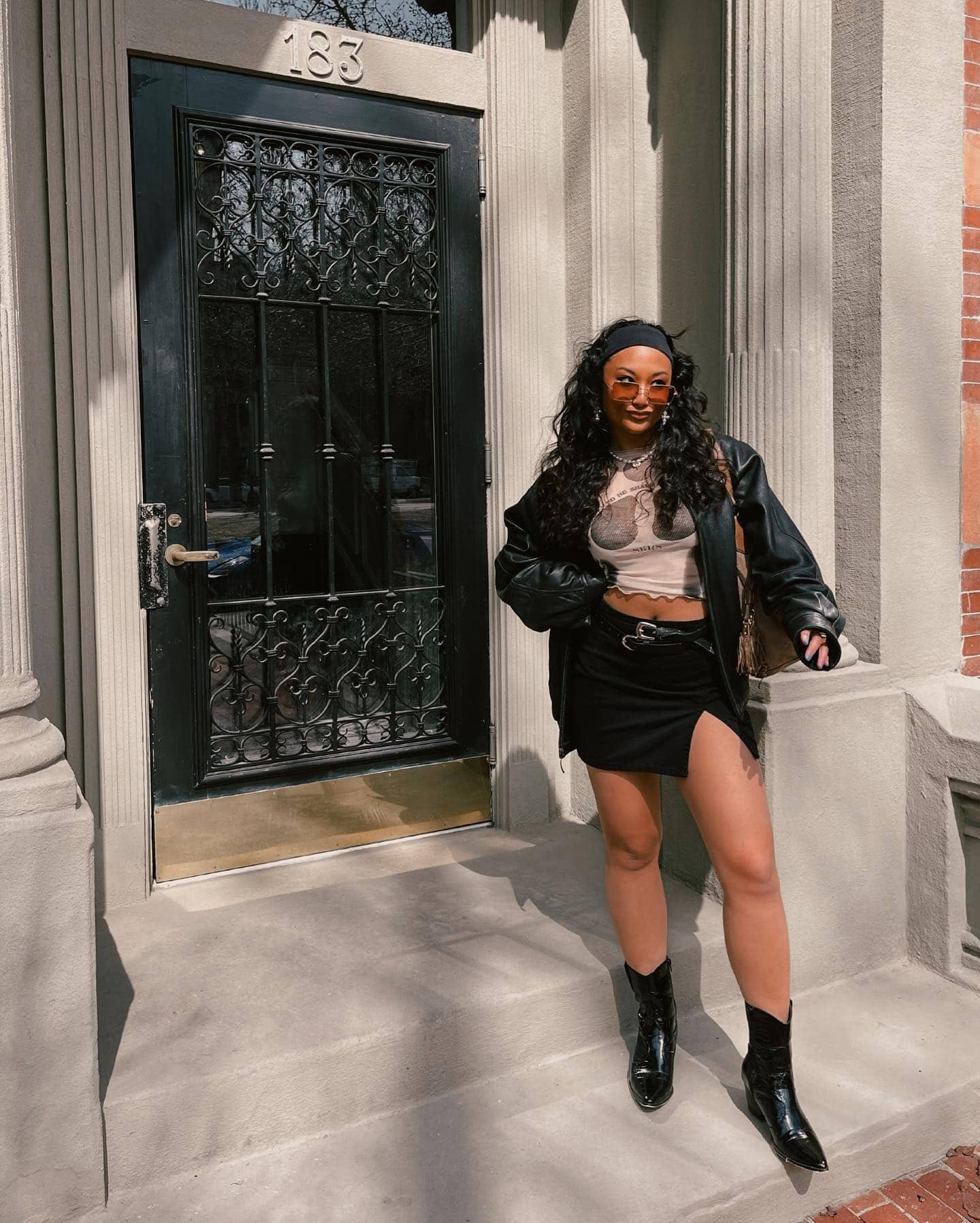 Leather Bomber Jacket