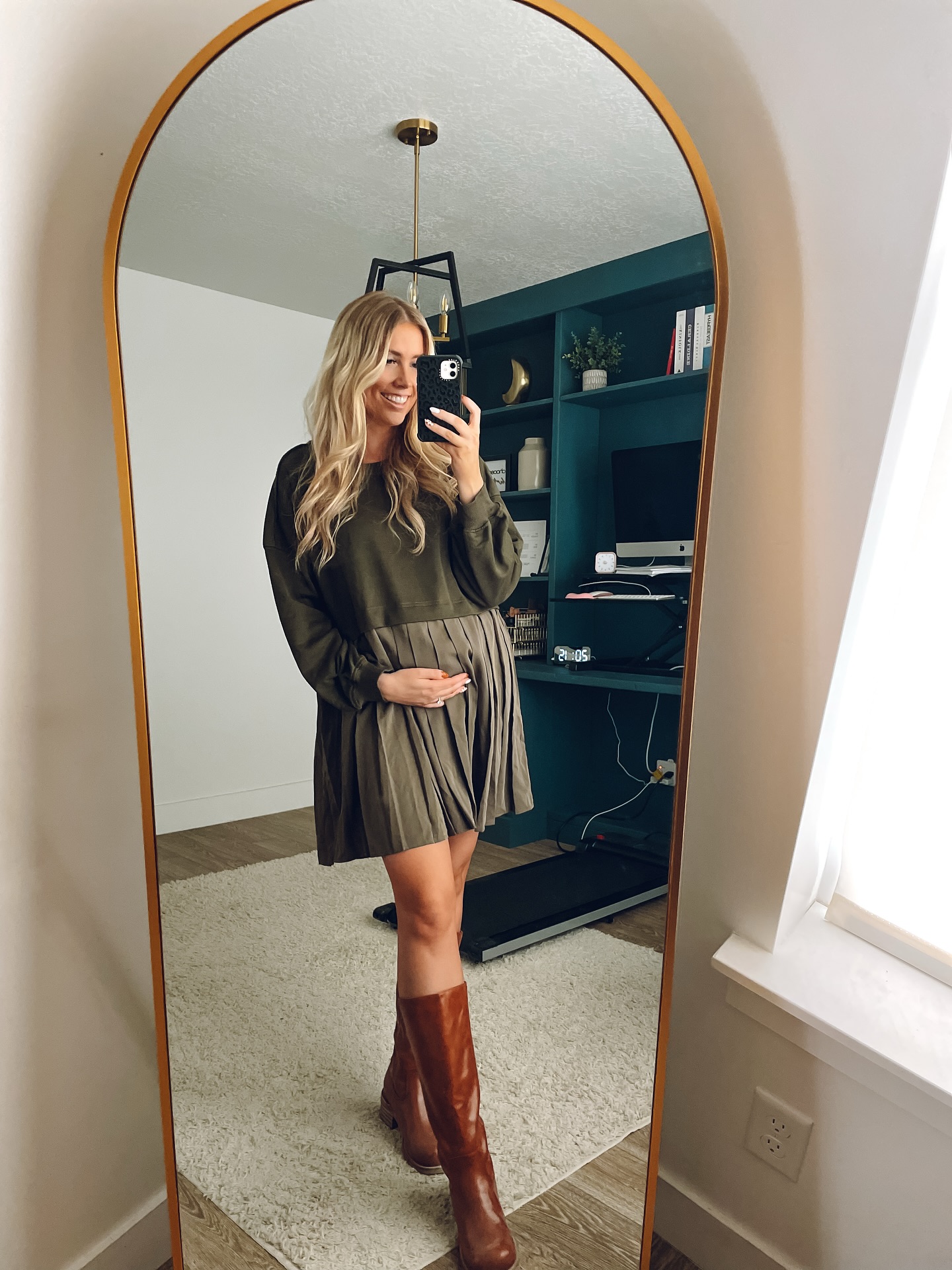 Matching Sweatshirt and Skirt Set