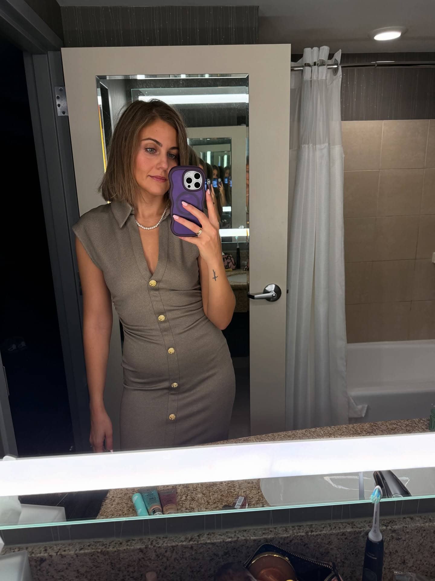 Collared Vest Dress