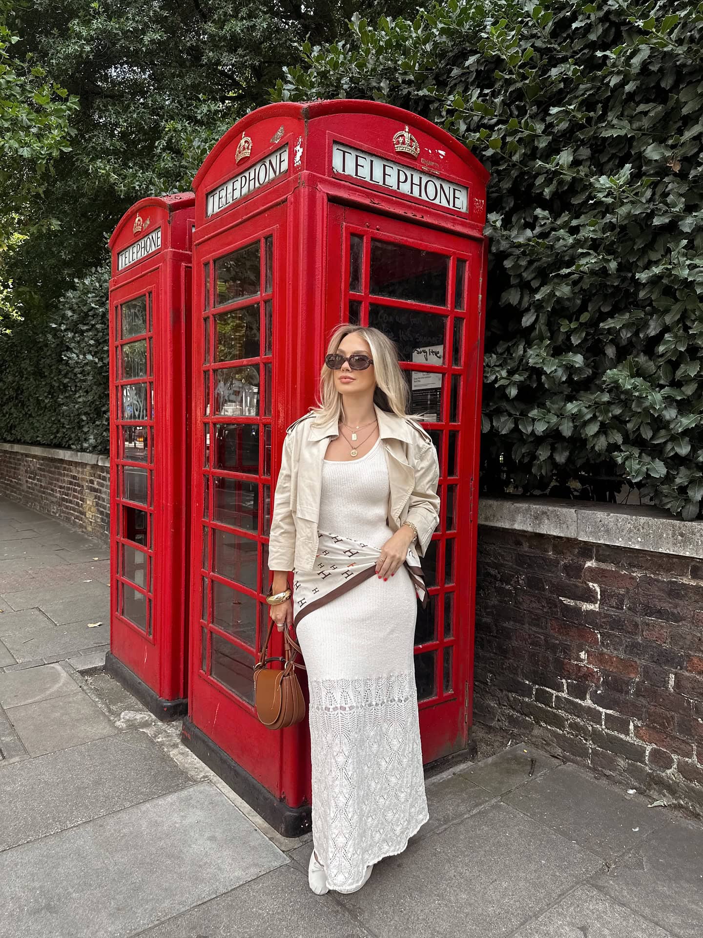 Cropped Trench and Knit Dress