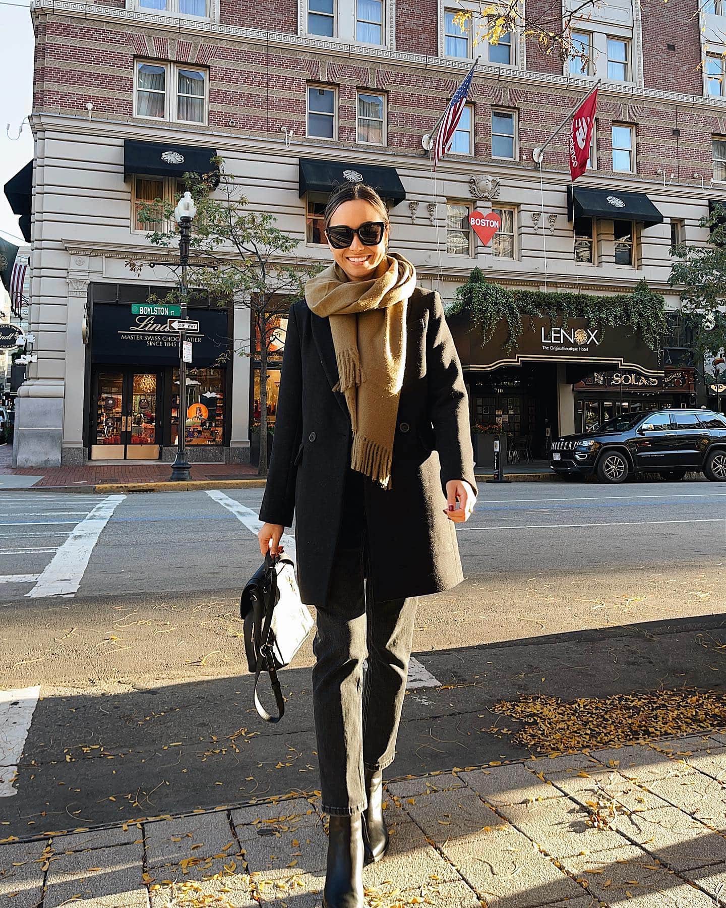 Black Double-Breasted Coat