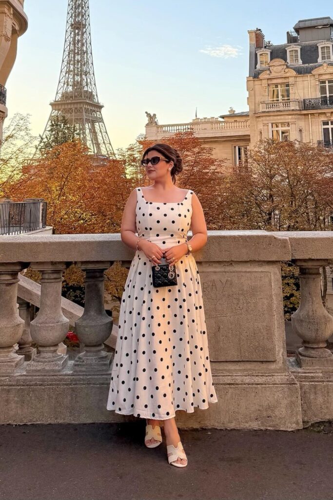 Polka Dot Midi Dress