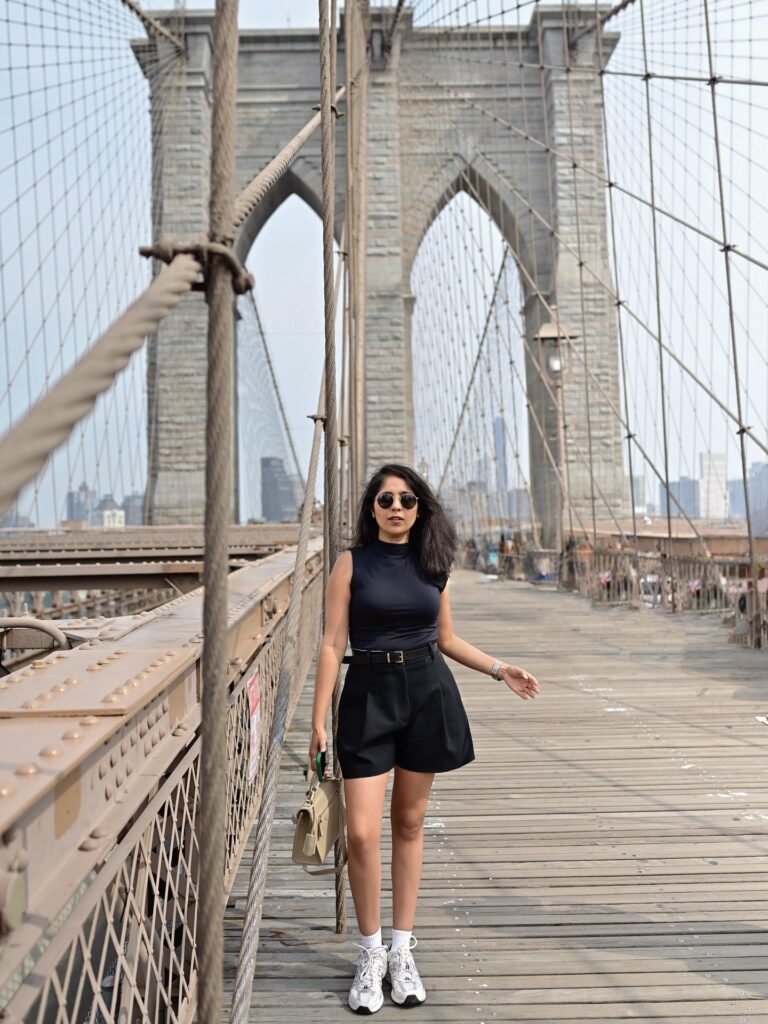 Black Sleeveless Top and Black Tailored Shorts