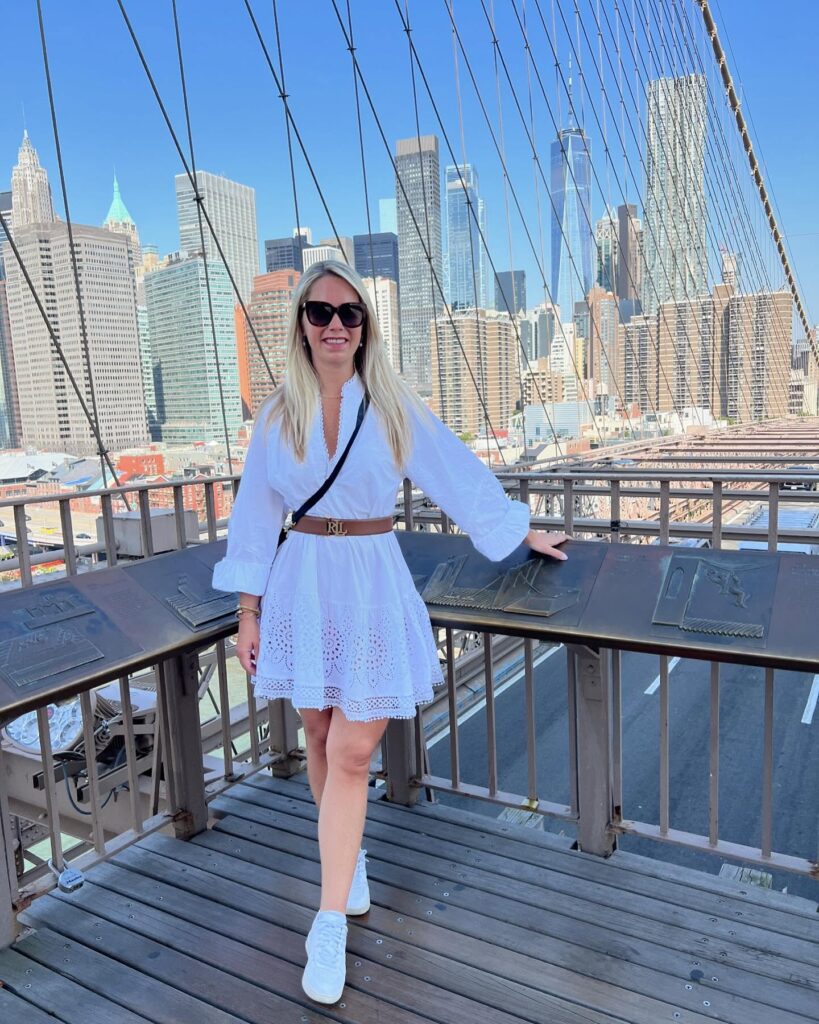 White Eyelet Mini Dress